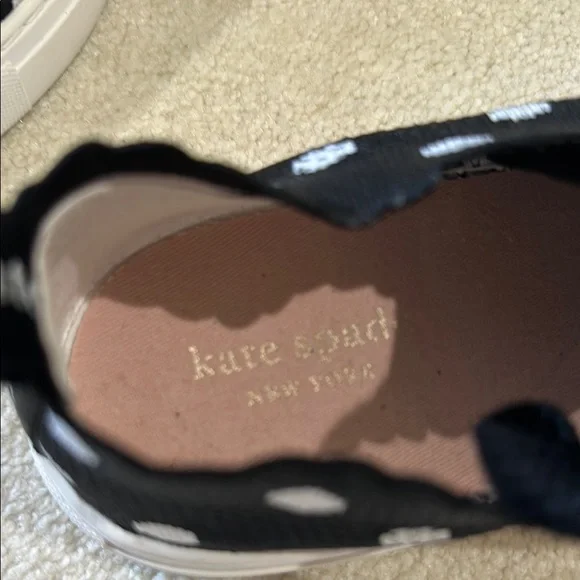 Kate Spade Black and White Polka Dot Sneakers - Picture 5 of 7